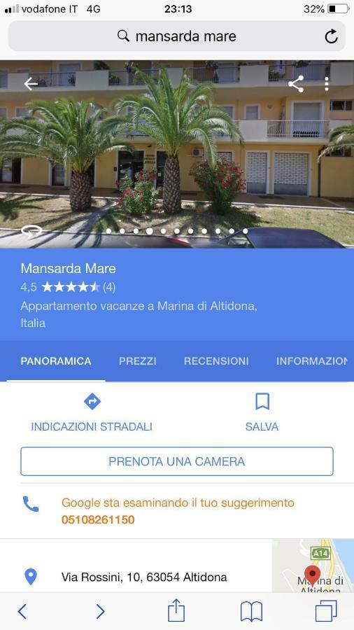 شقة Mansarda Mare ألتيدونا المظهر الخارجي الصورة